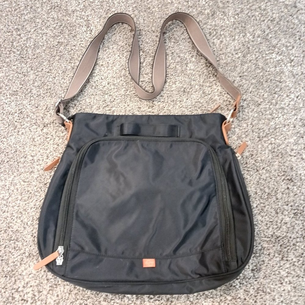 Pacapod Diaper Bag - Black with brown accents